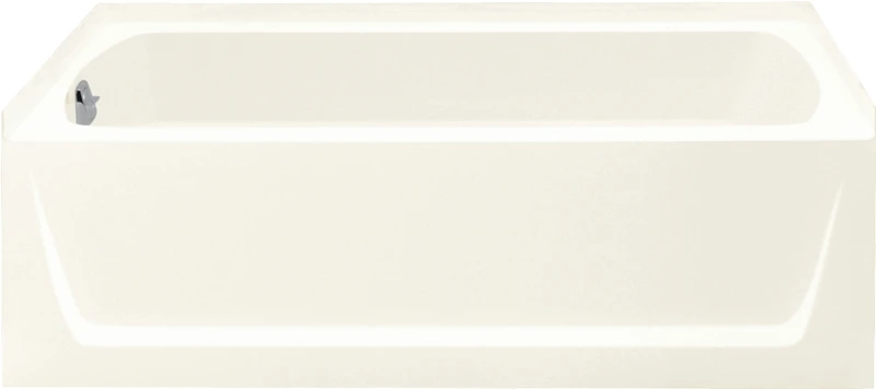 Medley Bathtub with Left-Hand Drain, High Gloss White Finish, 60 by 30 Inches