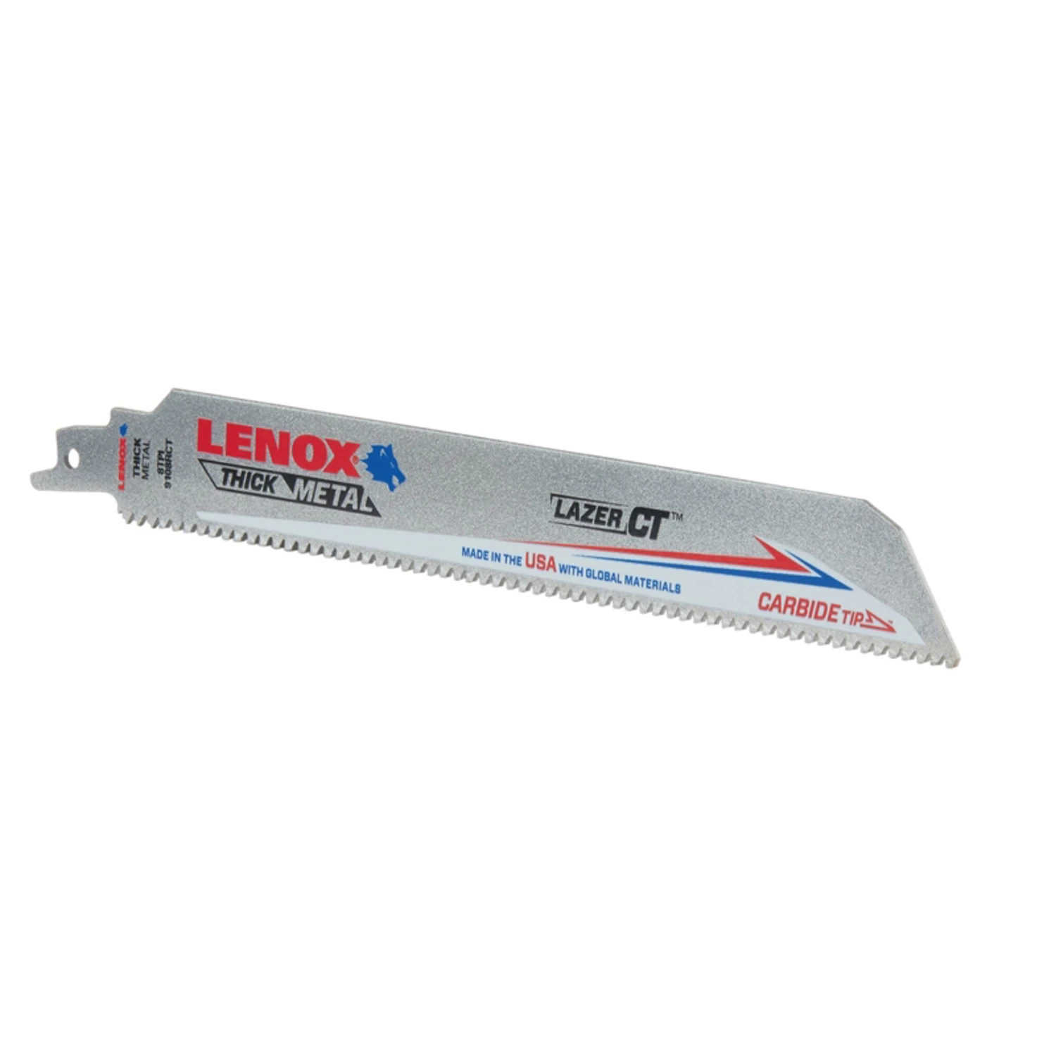 Lazer Ct 9 In. 8 Tpi Carbide Tipped Reciprocating Saw Blade For Thick Metal