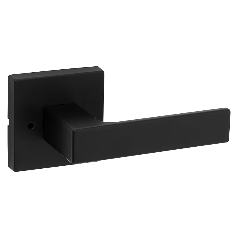 Signature Singapore Privacy Lever Lock in Matte Black Finish for Interior Doors