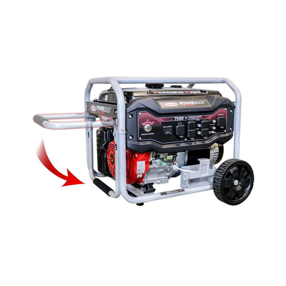 PowerShot Portable 7500 Watt Gasoline Powered Generator Model SPG7593E