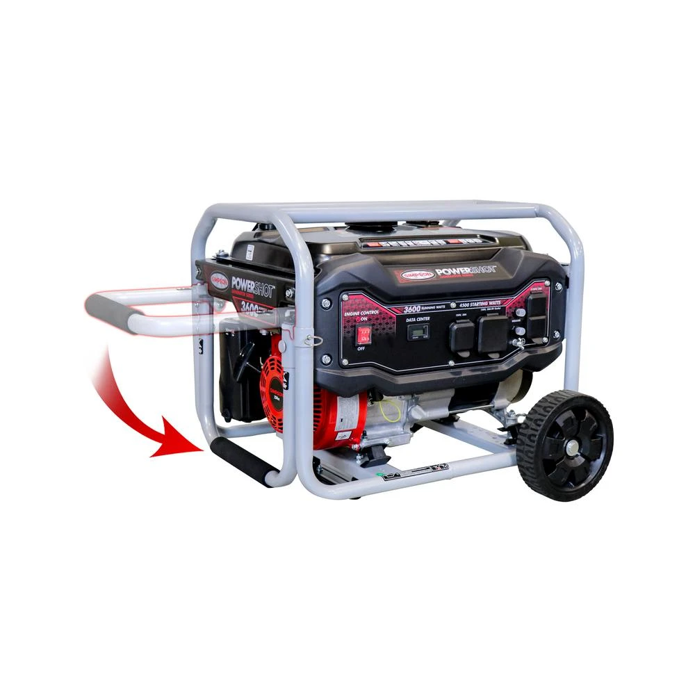 Powershot Portable 3600-watt Generator With 224cc Engine And Gfci Protection