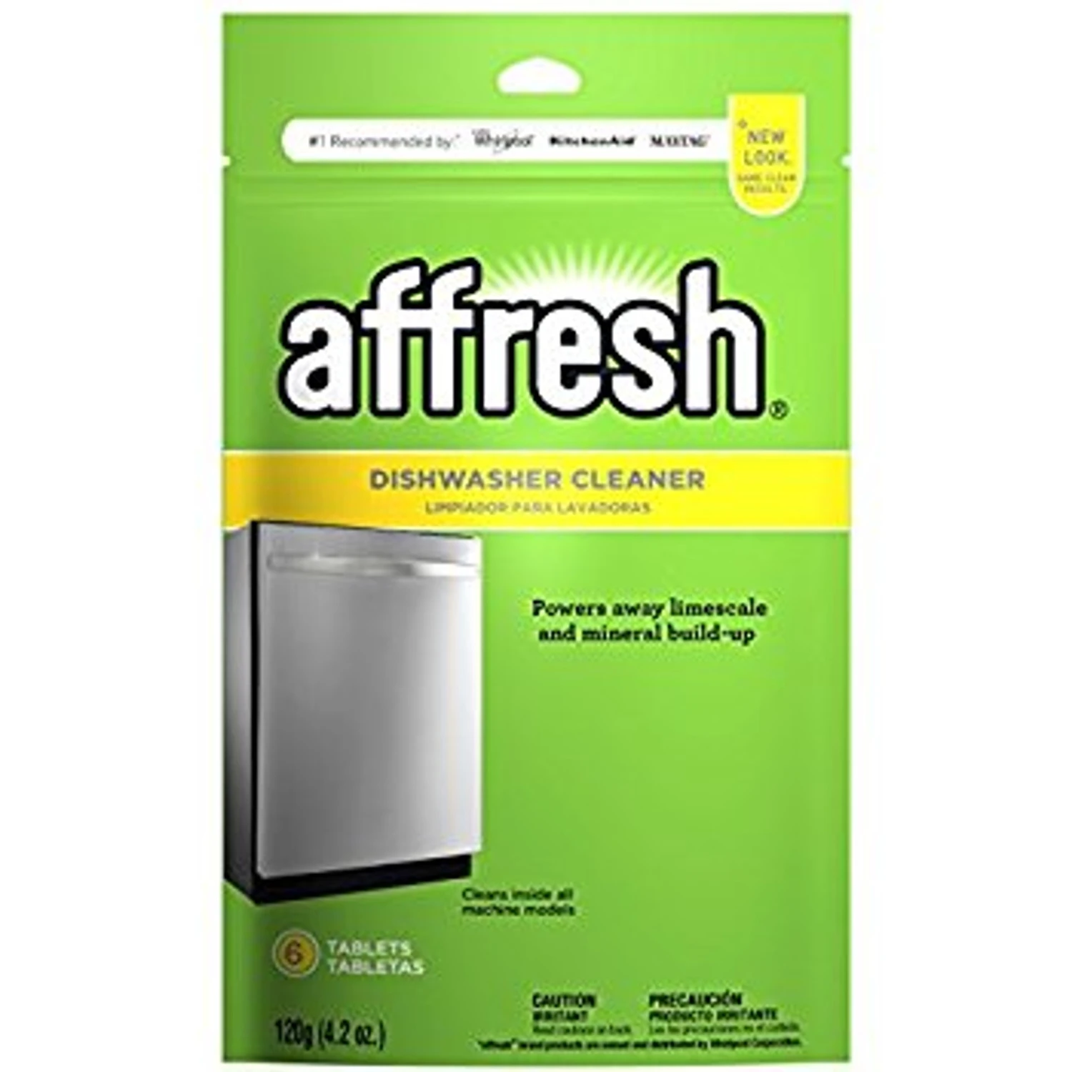 Affresh Lemon Scent Tablet Dishwasher Cleaner and Freshener 4.2 oz 6 pk