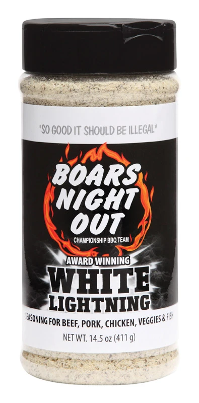 White Lightening Barbecue Seasoning Rub, 14.5 Ounce Bottle