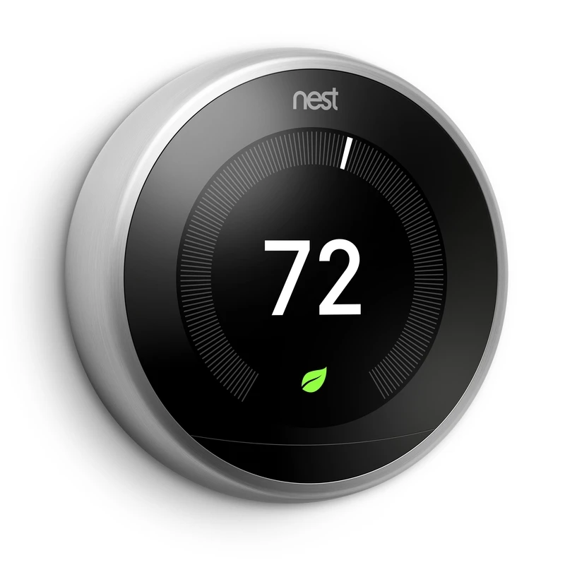 Nest Smart Programmable Wi-Fi Learning Thermostat 3rd Generation Stainless Steel