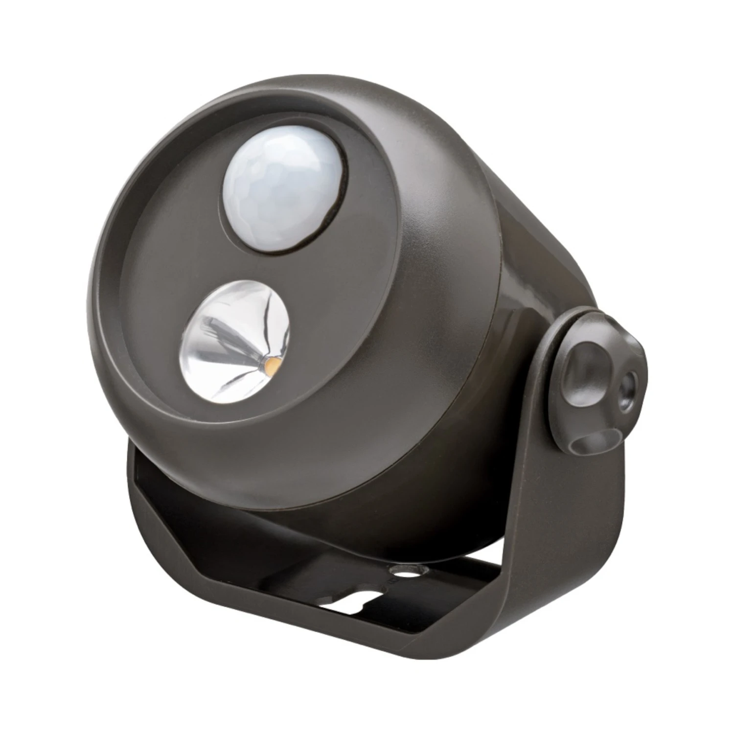 80-lumen Brown Motion Sensing Outdoor Battery Operated Led Spotlight