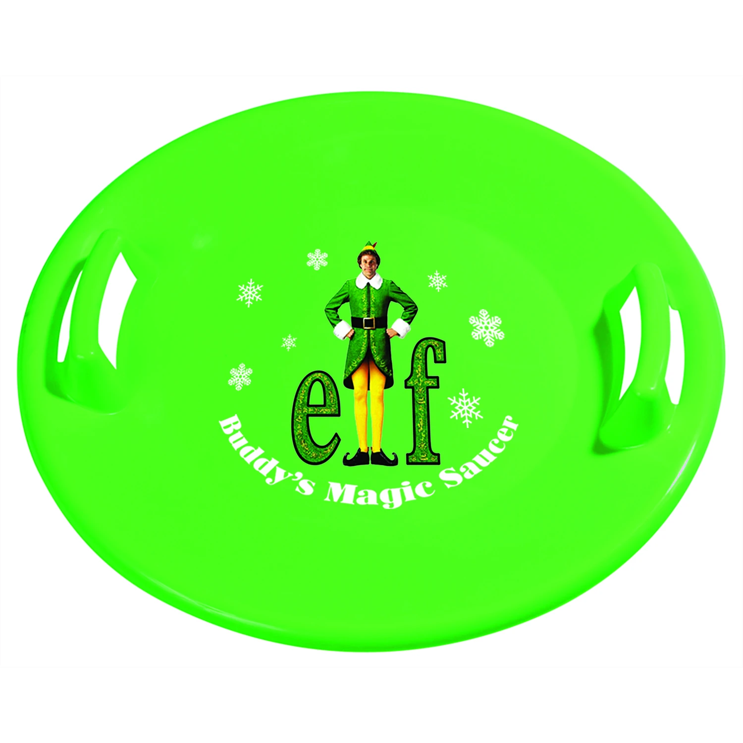 Downhill Pro Buddy The Elf Plastic Saucer Sled 26 In. - Officially Licensed