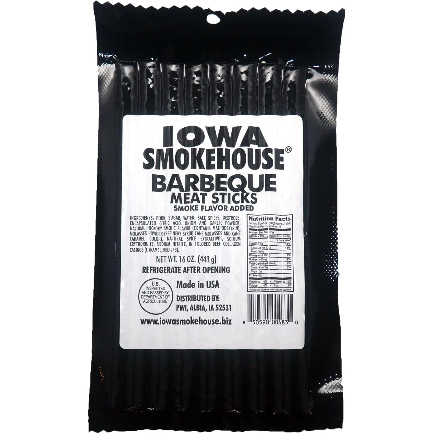 Meat Sticks, BBQ, 16-oz.