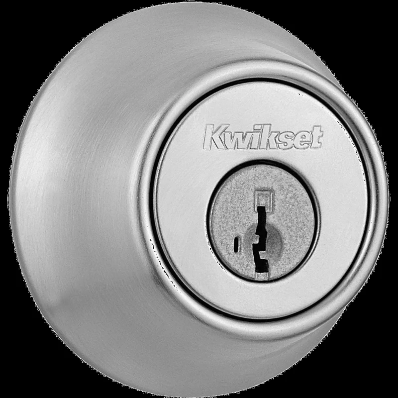 Security Double-Cylinder Deadbolt, Satin Chrome