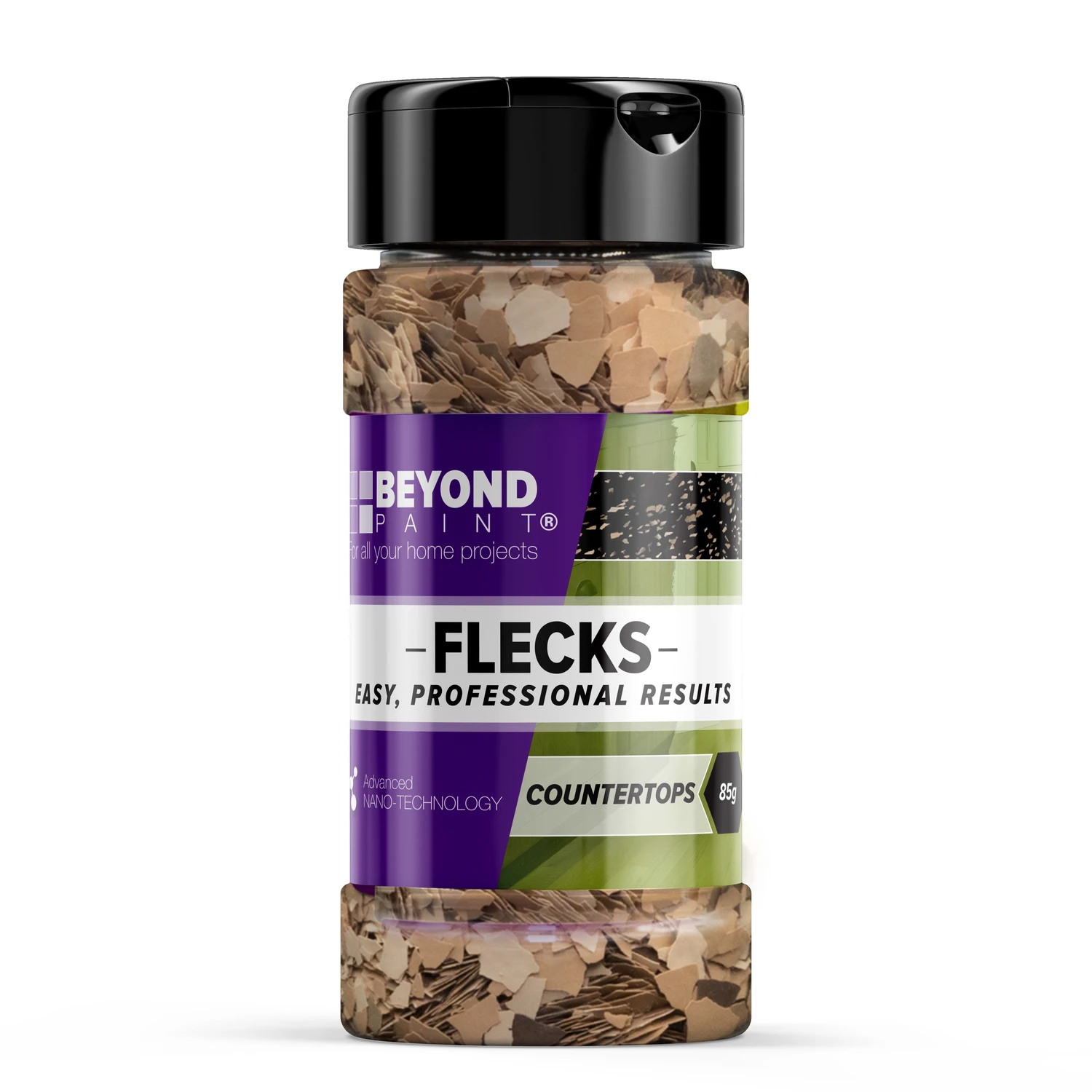 Multi-colored Water-based Flecks 2 Oz For Countertop Makeover