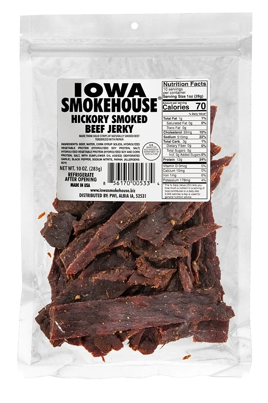 Beef Jerky, Hickory, 10-oz.