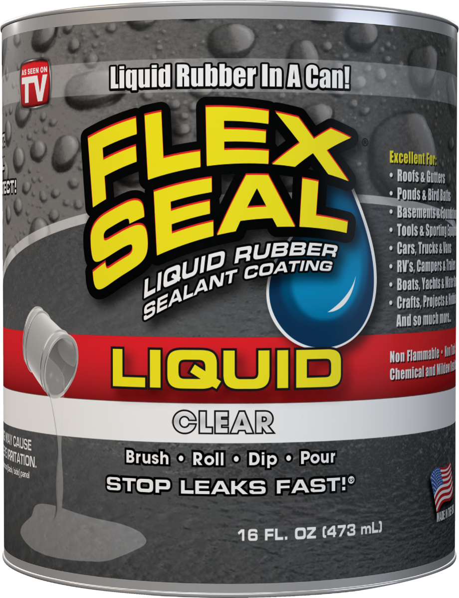 1 Pt. Clear Liquid Rubber Sealant Coating, Model Lfsclrr16