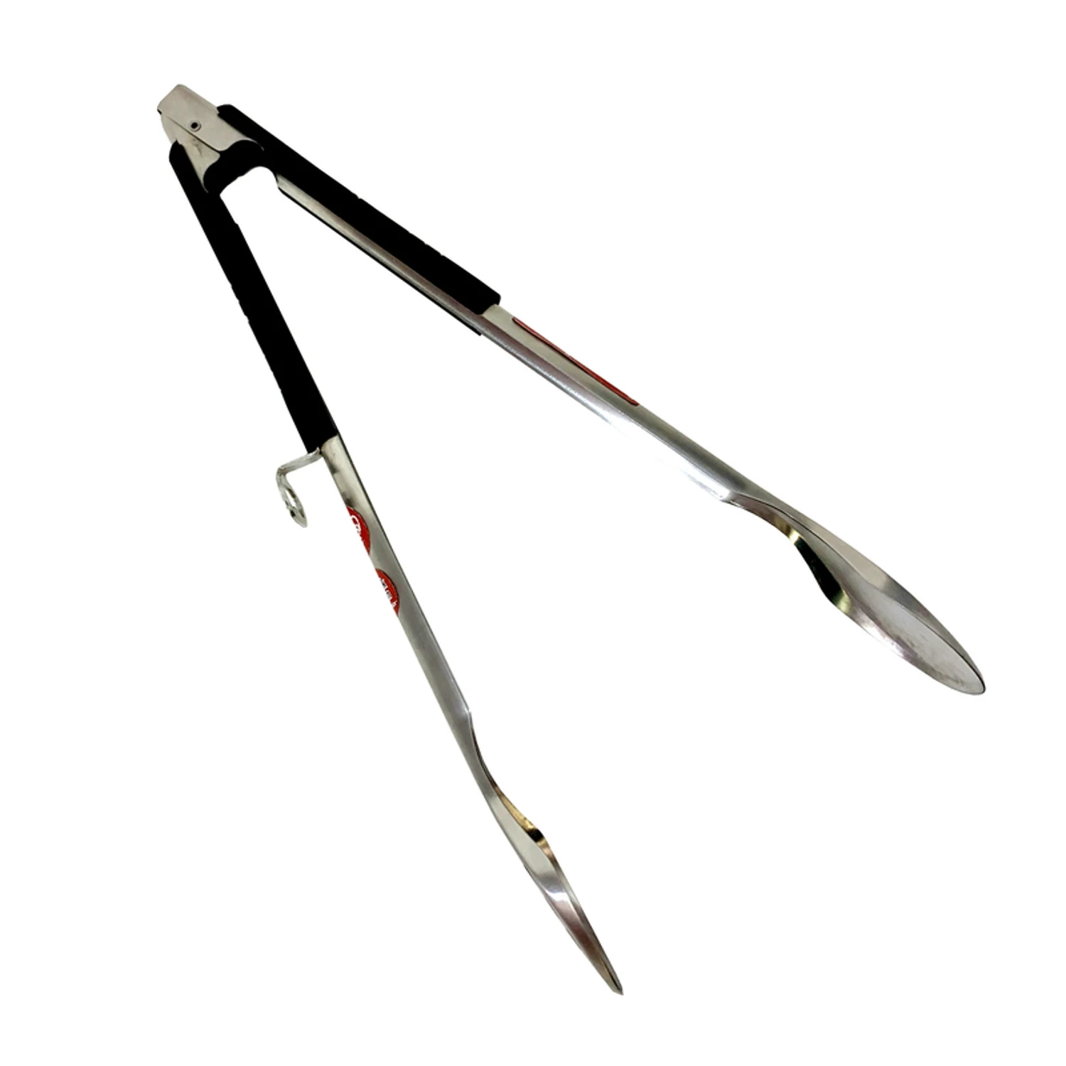 Ultimate Gripping Weapon Stainless Steel Black/silver Grill Tongs 20 In