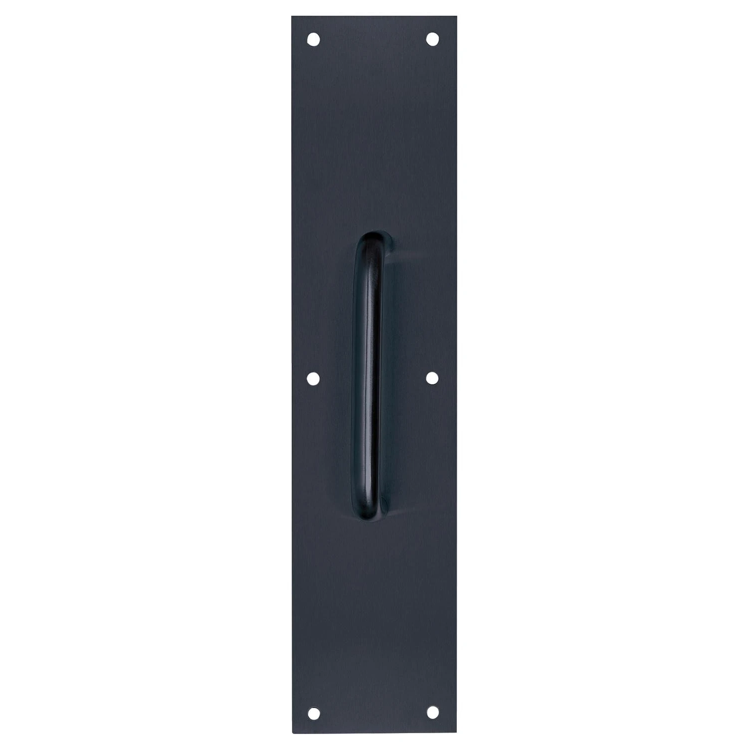 Matte Black Door Pull Plate, 3.5 Inches by 15 Inches