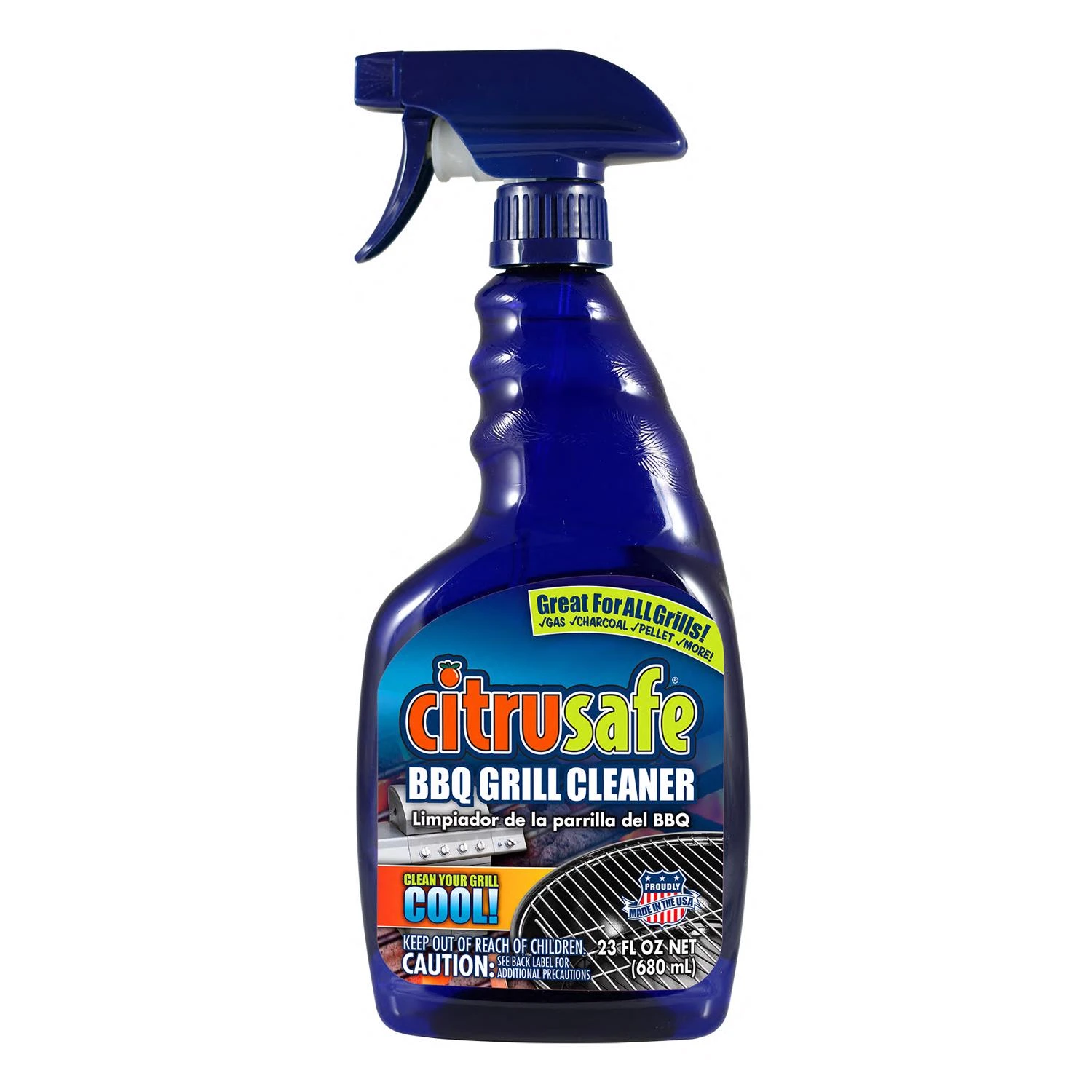 Lemon Scent Bbq Grill Cleaner 23 Oz Liquid - Powerful Grease Remover