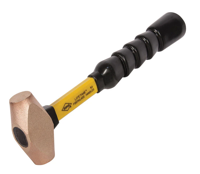 1.5 Lb Brass Sledge Hammer 12 In. Fiberglass Handle With Non-slip Grip