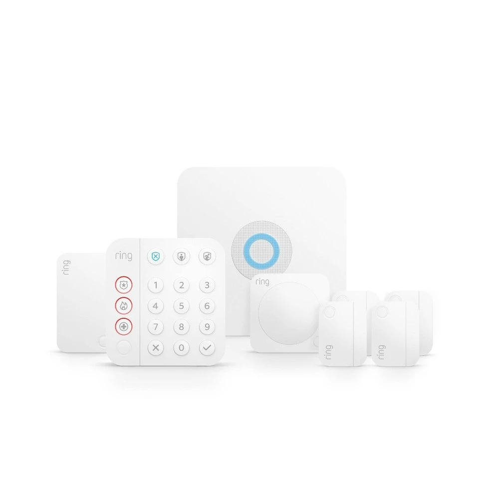 8-piece V2 Smart Home Alarm Security Kit With Base Station And Sensors