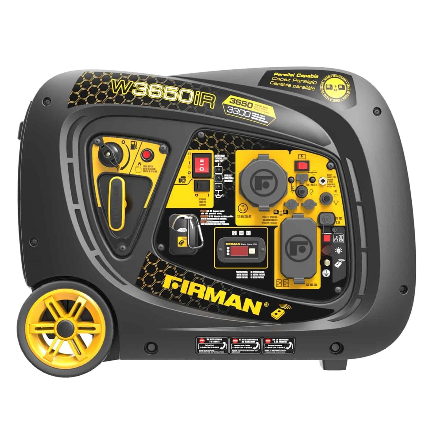 Whisper Series 3650 Watt Gasoline Inverter Generator With Remote Start W03383