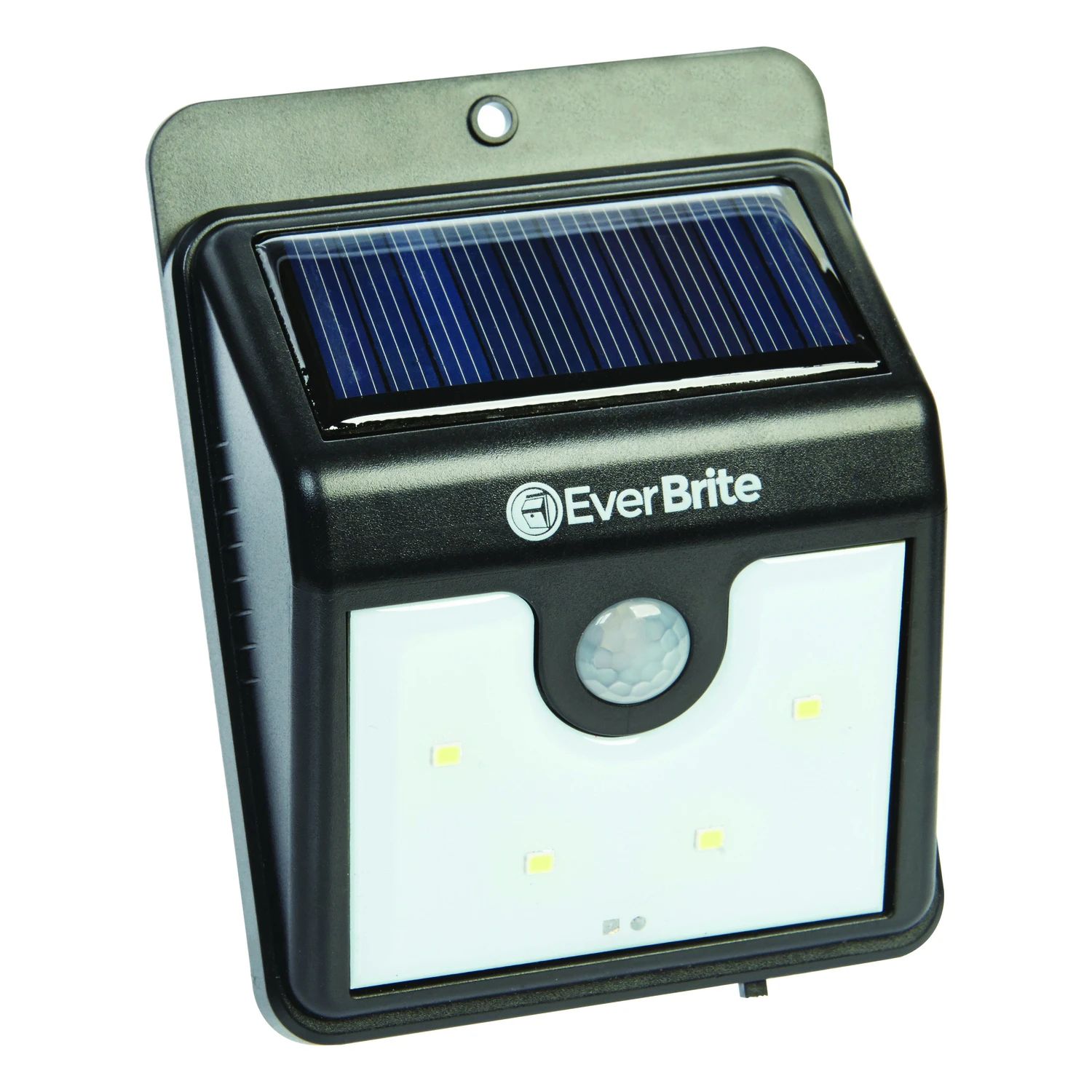 Ever Brite Motion-sensing Solar Powered Led Black Security Light Model Brite-mc12/4