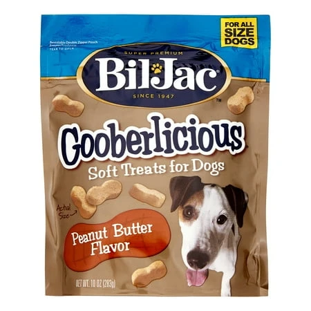 Gooberlicious Dog Treats, Peanut Butter Flavor, 10 Oz. Package