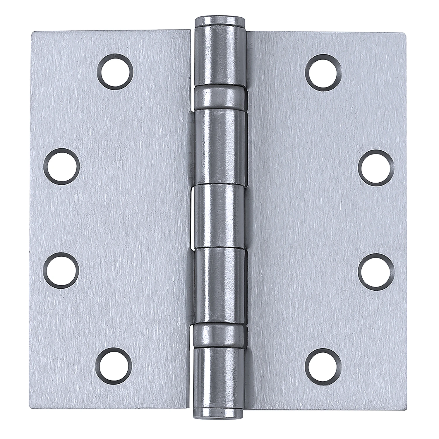 Ball-Bearing Hinge With Removable Pin, Satin Stainless Steel, 4.5 x 4.5 In.