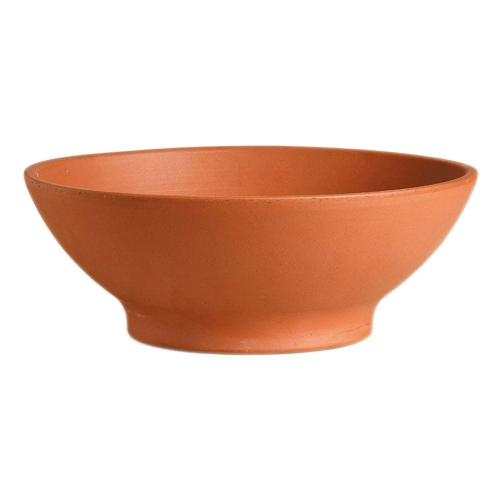 Low Bowl Planter Clay, 14-In.