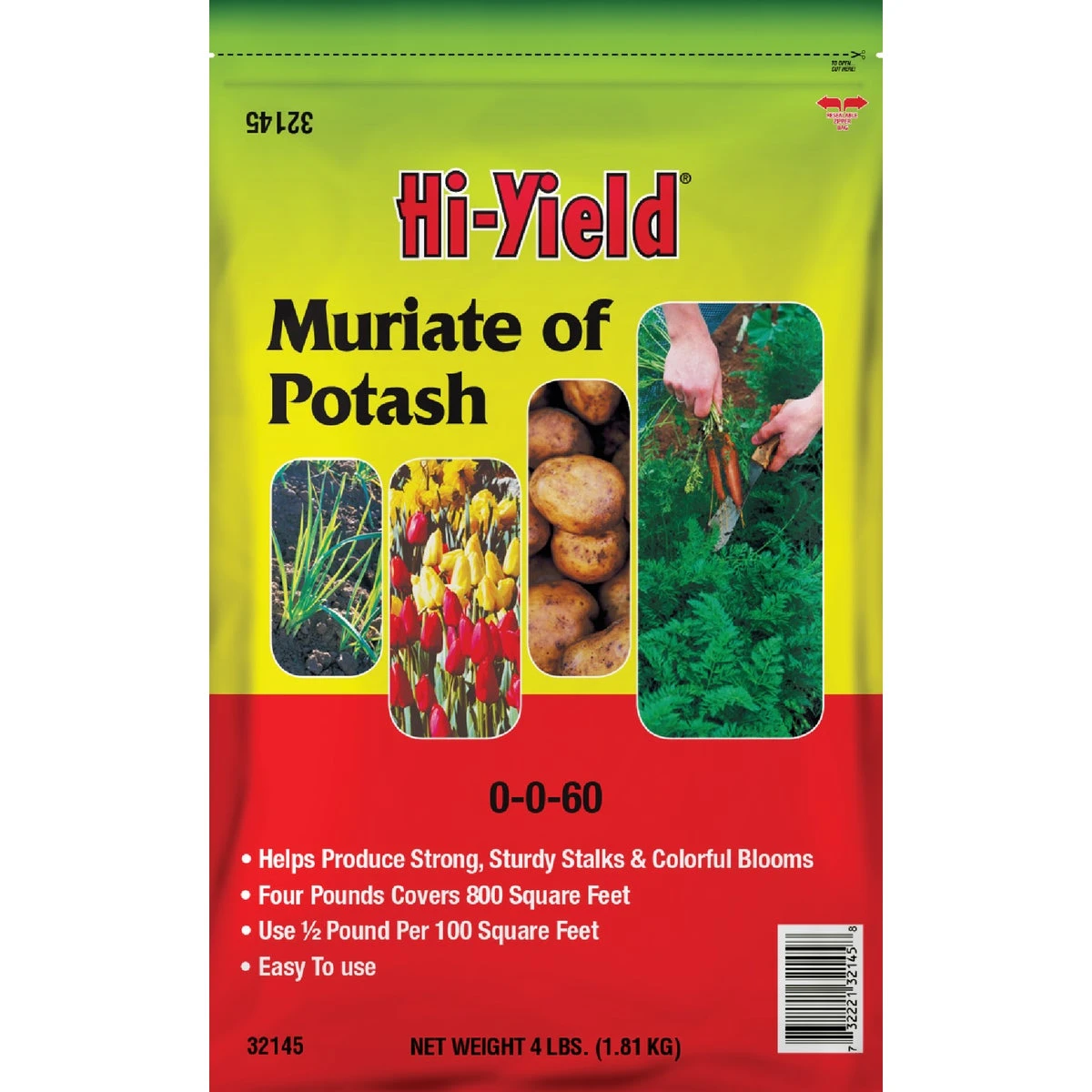 4 Lb. Muriate Of Potash 0-0-60 Granules For Vegetables