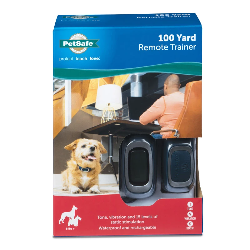 100 Yard Remote Dog Training Collar System With Waterproof Receiver