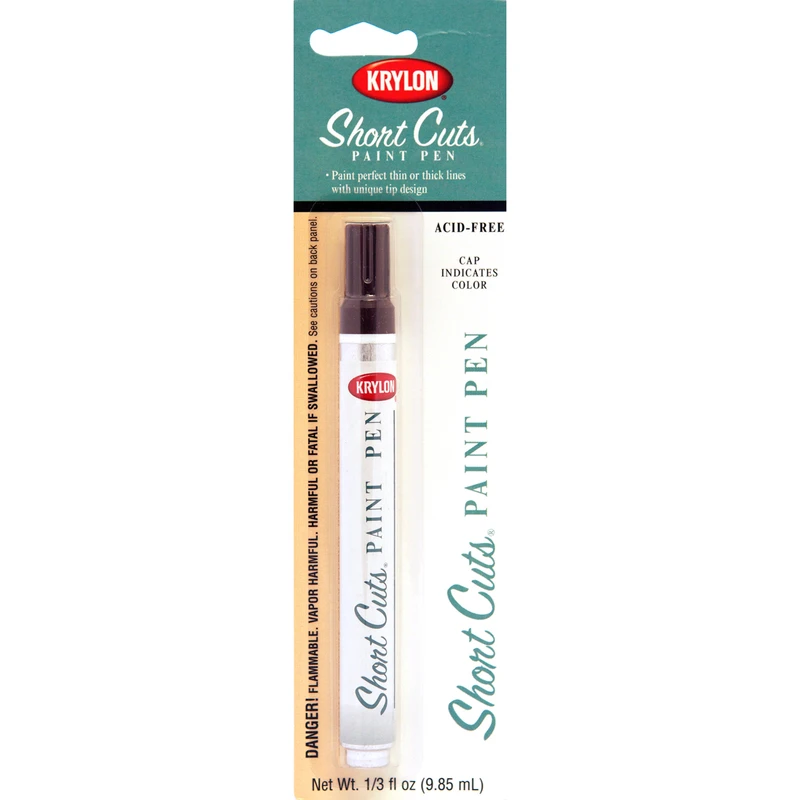 Short Cuts 1/3 Fl Oz Espresso Gloss Paint Pen For Arts And Crafts