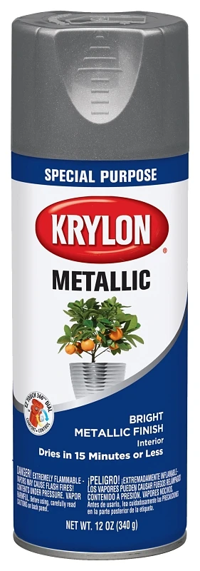 Metallic 11 Oz. Flat Spray Paint In Dull Aluminum - Interior Use