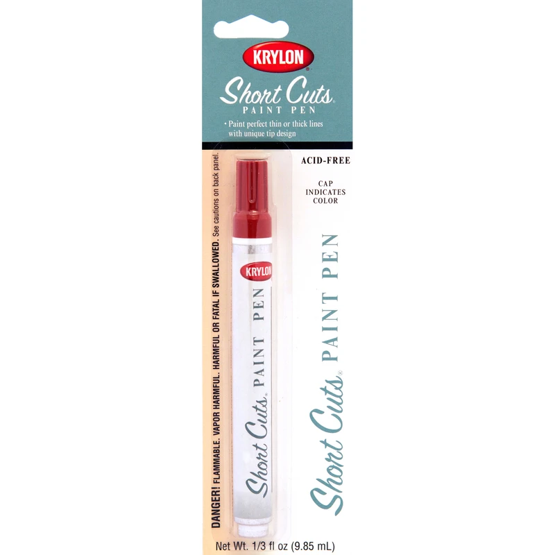 Short Cuts 1/3 Fl Oz Red Pepper Gloss Paint Pen - High-quality Crafting Tool