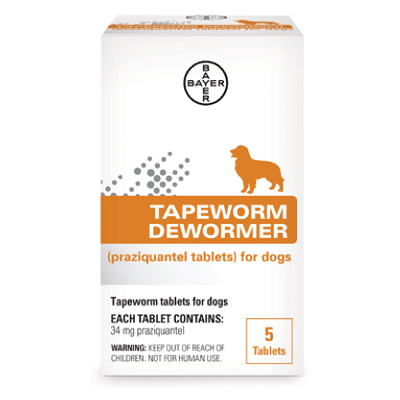 For Dogs, 5 Prazquantel Tablets