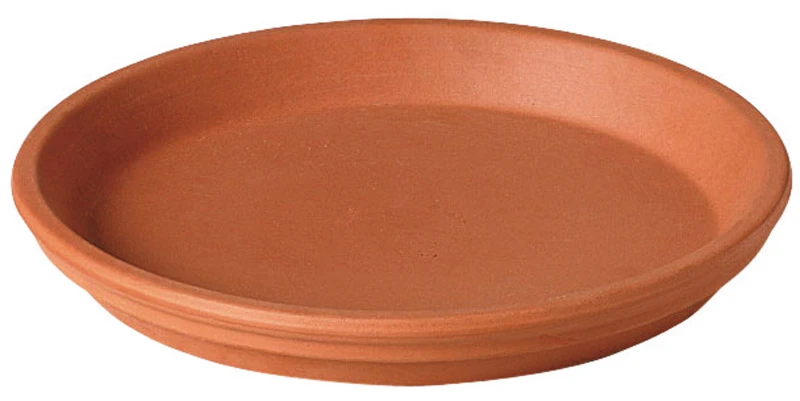1 In. H X 6.75 In. D Clay Traditional Plant Saucer Terracotta