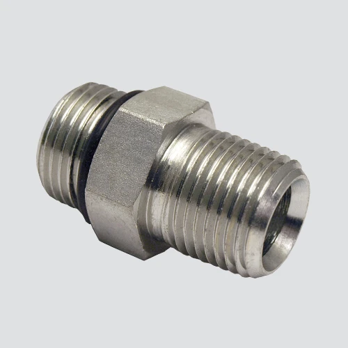 Hydraulic Adapter, 1/2-In. Male 0-Ring Boss x 1/2-In. MP
