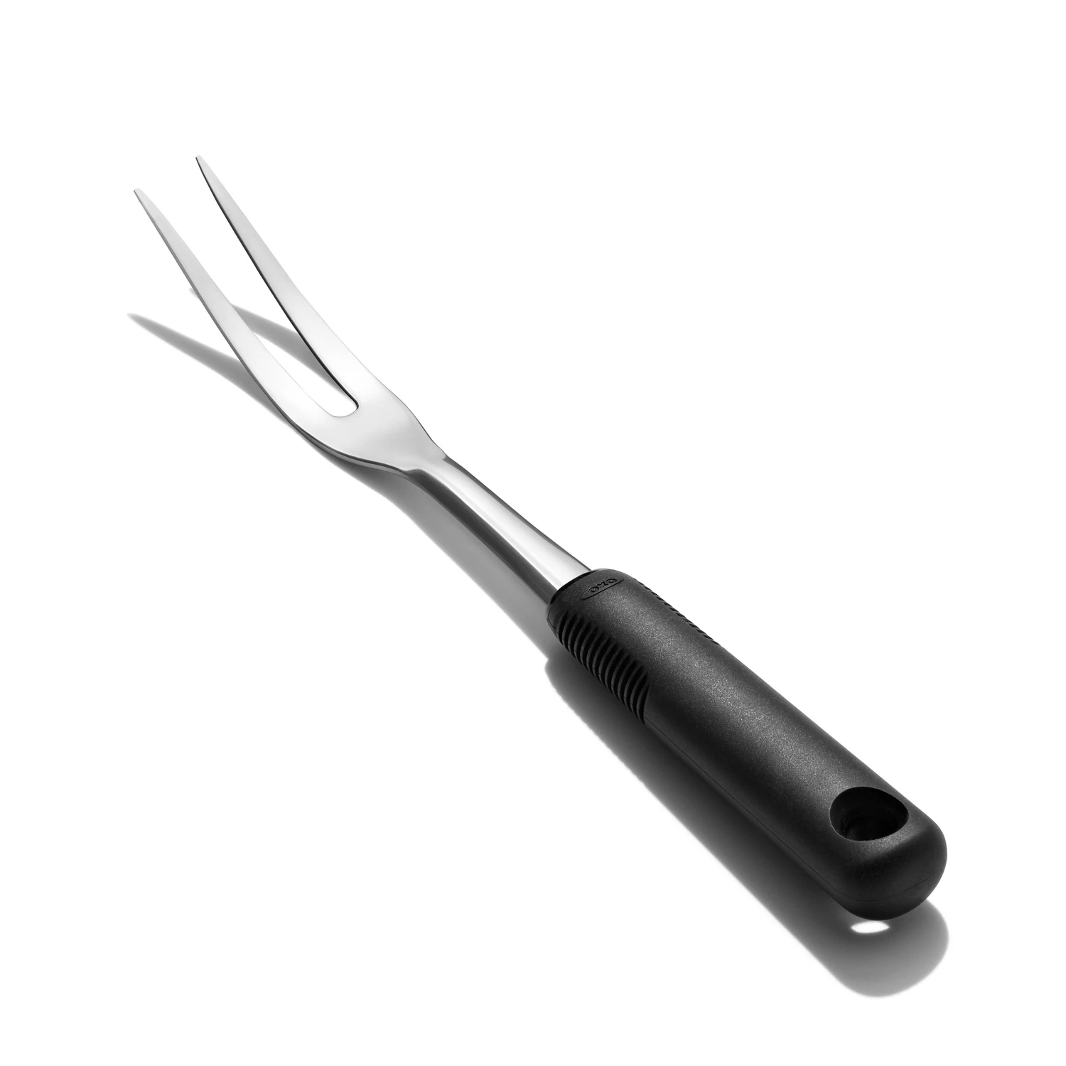Good Grips Black/silver Stainless Steel Carving Fork 11.7 In.