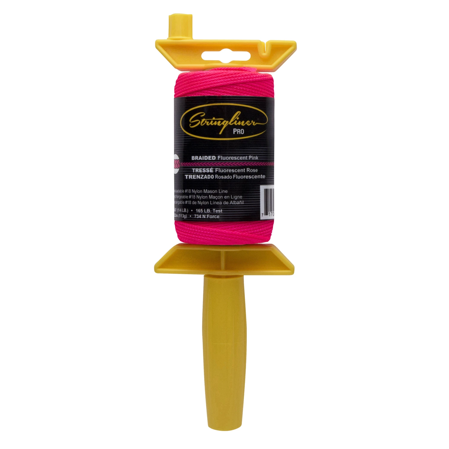 Pro 250 Ft. Fluorescent Pink Braided Nylon Mason Line Reel