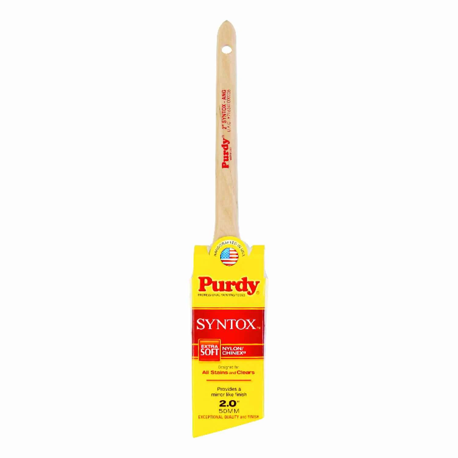 Syntox 2 In. Angular Trim Paint Brush With Nylon/synthetic Bristles