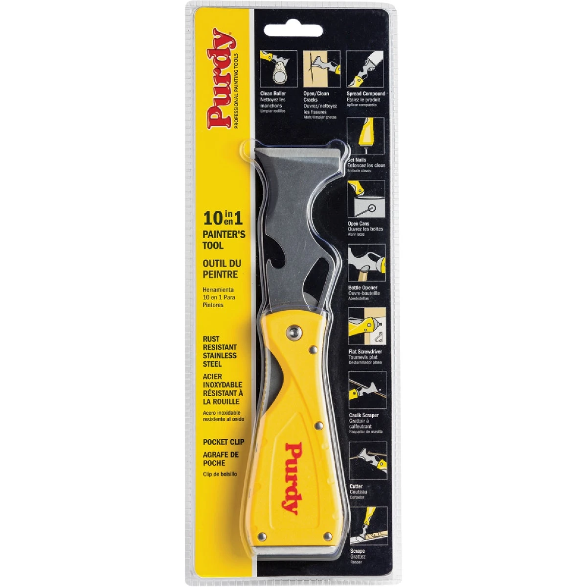 Premium Multi-utility 10-in-1 Folding Prep Tool With Stainless Steel Blade
