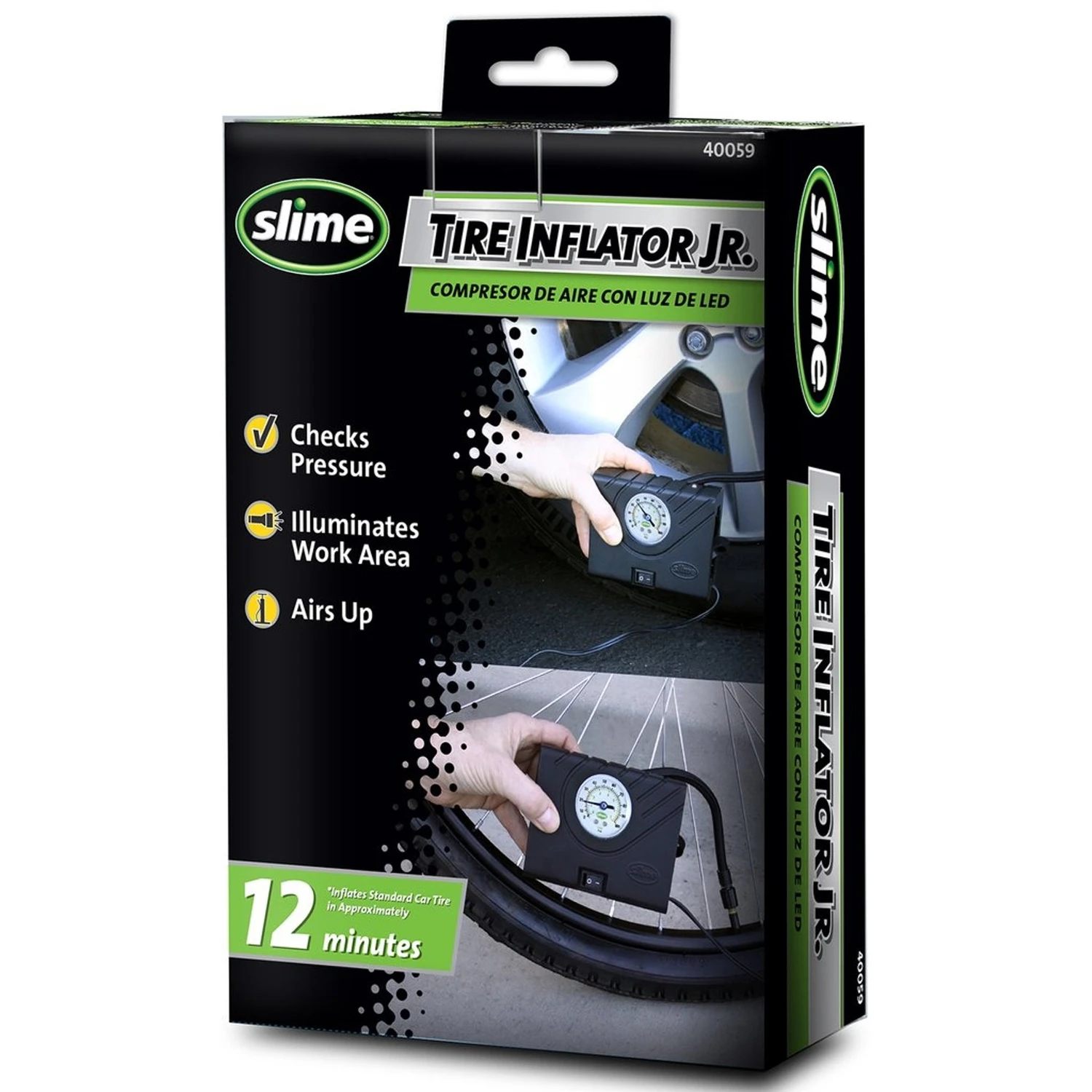 Slime 12 V 60 psi Tire Inflator/Gauge