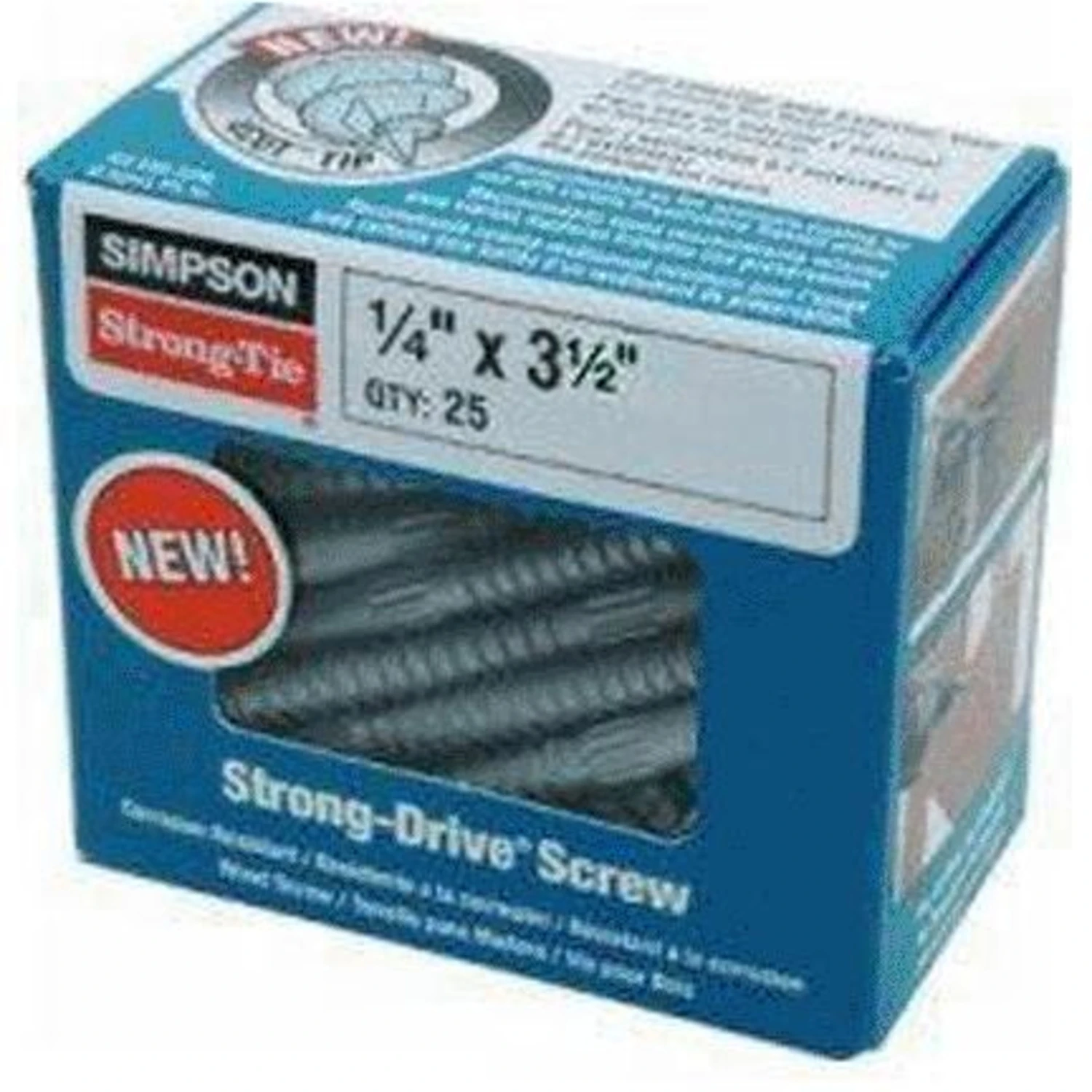 Simpson Strong-Tie Strong-Drive No. 3 Sizes X 3-1/2 in. L Star Hex Head Serrated Structural Screws