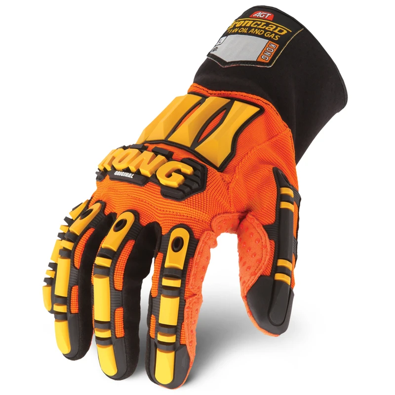 Kong Original Oil & Gas Safety Impact Gloves, Orange, Men's L