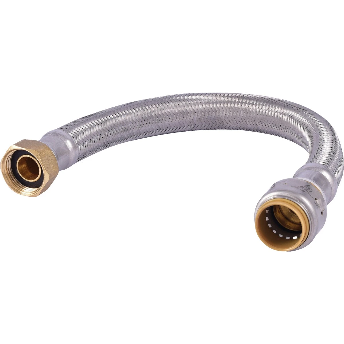 3/4 In. Braided Flexible Water Heater Connector, 15 In. Length, Fip