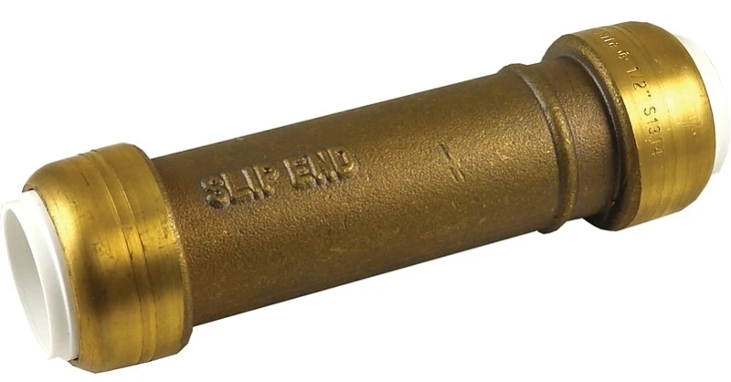 Sharkbite Push To Connect 1/2 In. Ips X 1/2 In. D Ips Brass Slip Coupling