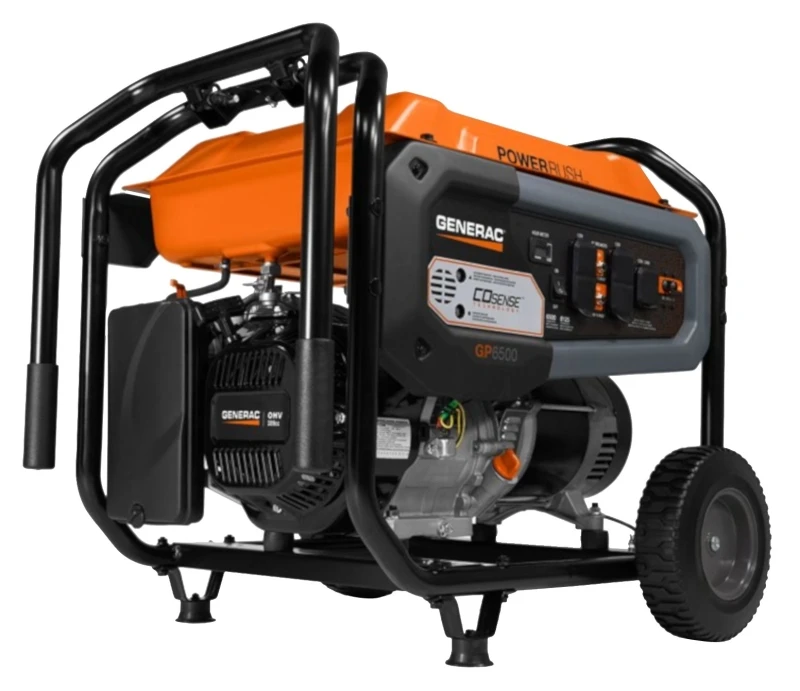 Gp6500 6500w Gasoline Powered Portable Generator With Co-sense Technology