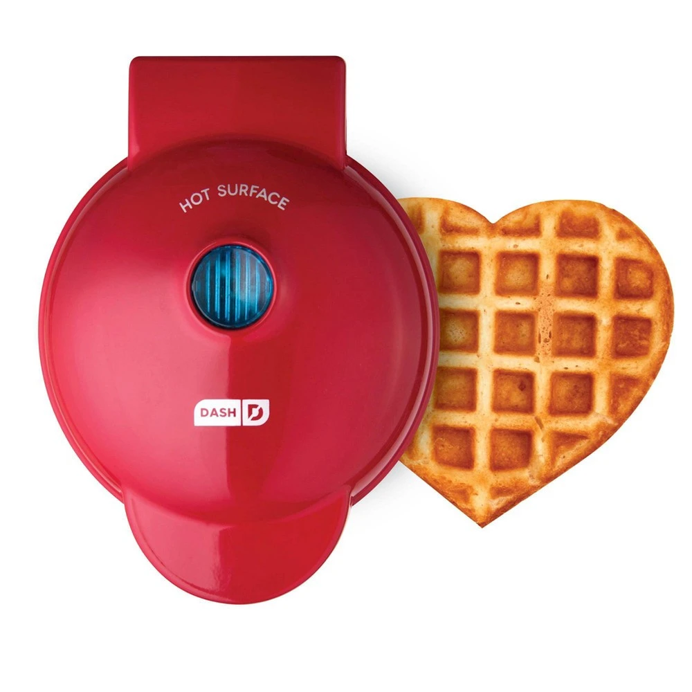 Heart-Shaped Mini Waffle Maker