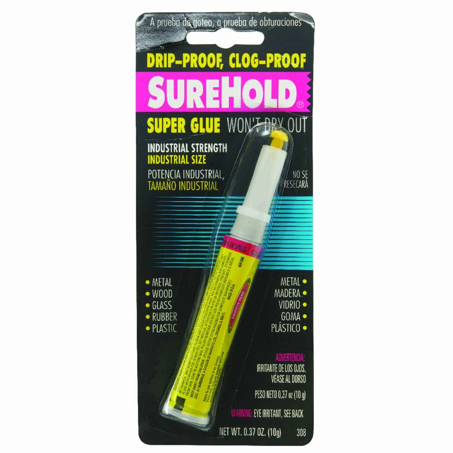 0.37 Oz. High Strength Liquid Super Glue With Drip-proof Applicator