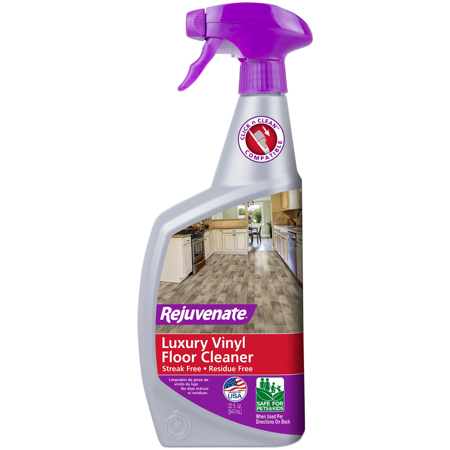 32 Oz. Luxury Vinyl Floor Cleaner - Ph Neutral, Unscented, Trigger Spray