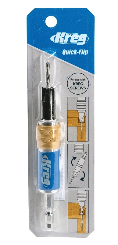 Quick-flip Double Ended Bit Holder, Model Kdrv-flip, 1/4 In. Hex
