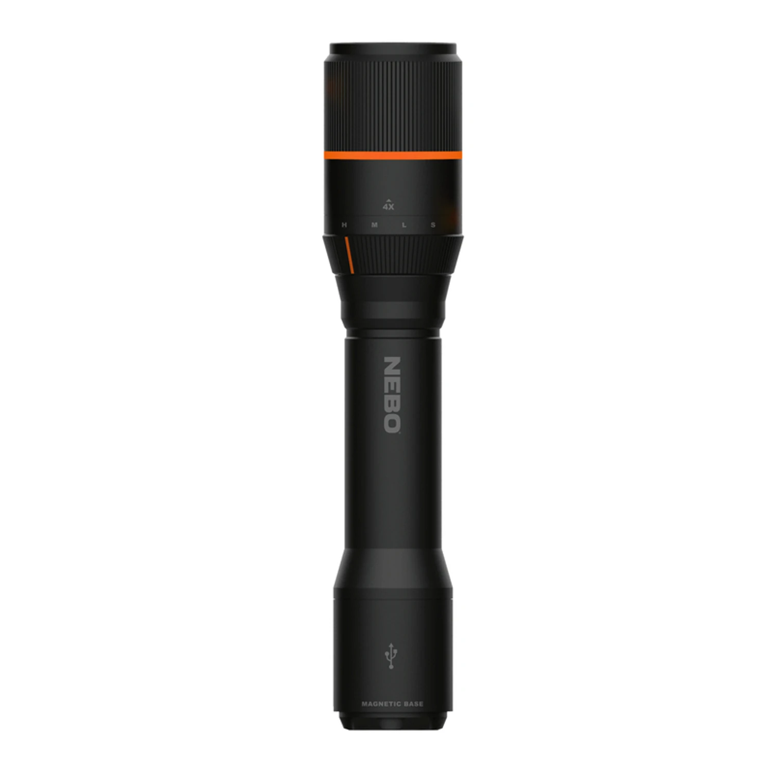 Davinci 2000 Lumen Black Led Rechargeable Flashlight With 18650 Battery