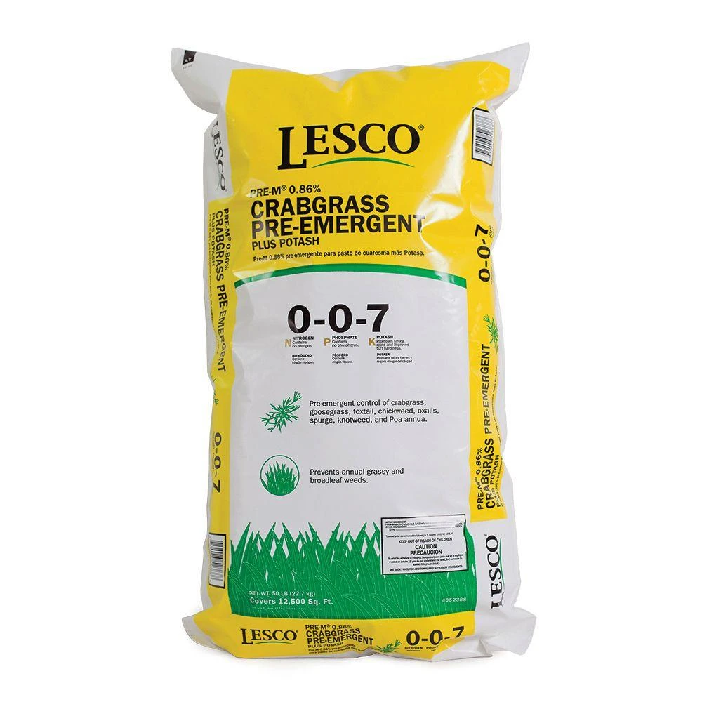 Crabgrass Preventer Turf Fertilizer, 0-0-7 Formula, 50 Lbs., 12,500 Sq. Ft. Coverage