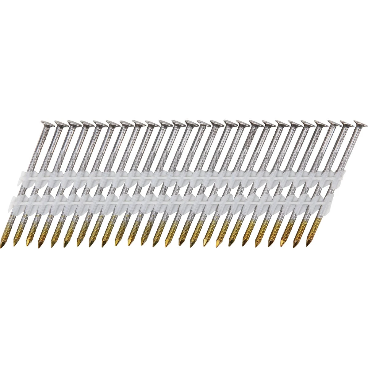 Collated Framing Nails, Steel, Plastic Strip, Round Head, 21 Degree, 2-3/8 x .113 In., 5000-Pk.